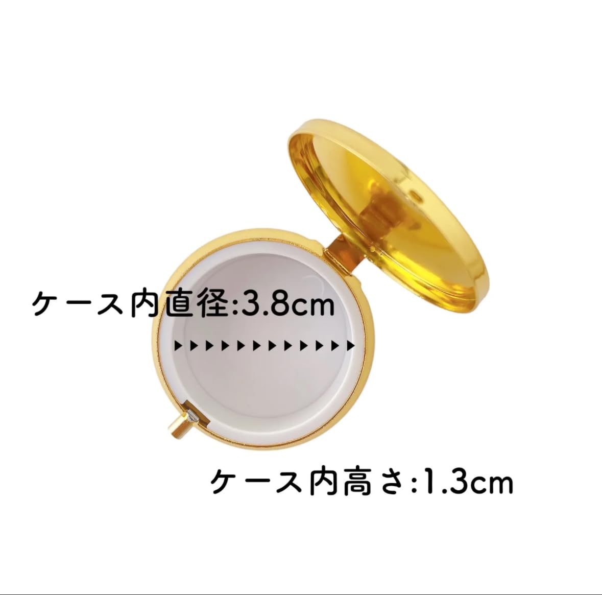 ピルケース 丸型 サプリメントケース デコパーツ アクセサリーケース