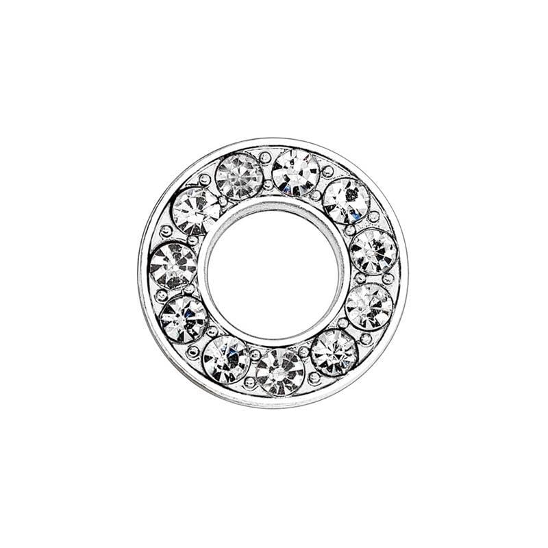 EBISU Design Alphabet Charms, Silver, 0.3 inch (8 mm) Holes, 26 Letters, A-Z DIY, Rhinestone, Zircon Parts, Initials, Accessory Parts, Handmade, Name Tags, Set of 2
