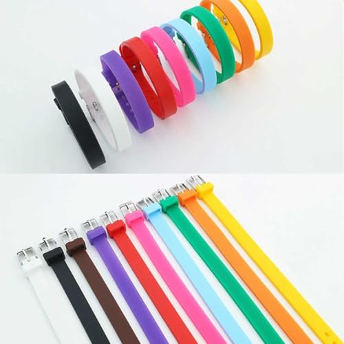 [EBISUデザイン] ブレスレット 8mm バンド シリコン リストバンド 腕時計としても ネームタグとしても 調整可能 推し活グッズ