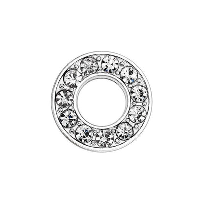 EBISU Design Alphabet Charms, Silver, 0.3 inch (8 mm) Holes, 26 Letters, A-Z DIY, Rhinestone, Zircon Parts, Initials, Accessory Parts, Handmade, Name Tags, Set of 2