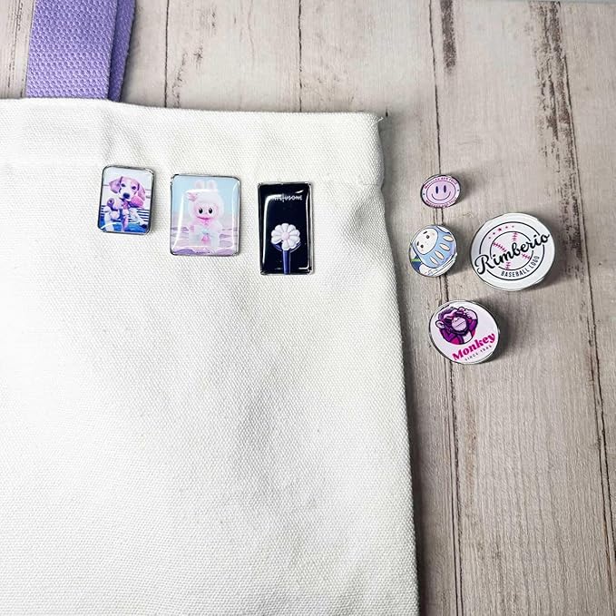 カスタマイズピンズ 長方形 ドームピンズ ブローチ PINS バッジ バッヂ ピンバッジ 台座キャッチ付き ピンズ 24mm 30mm 35mm 長方形 手作りピンバッジ