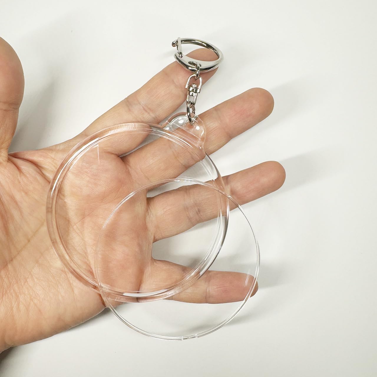 ノーリミット アクリルキーホルダー、コースター ハメパチ アクリルキーホルダー 丸型 90mm 丸いコースター用