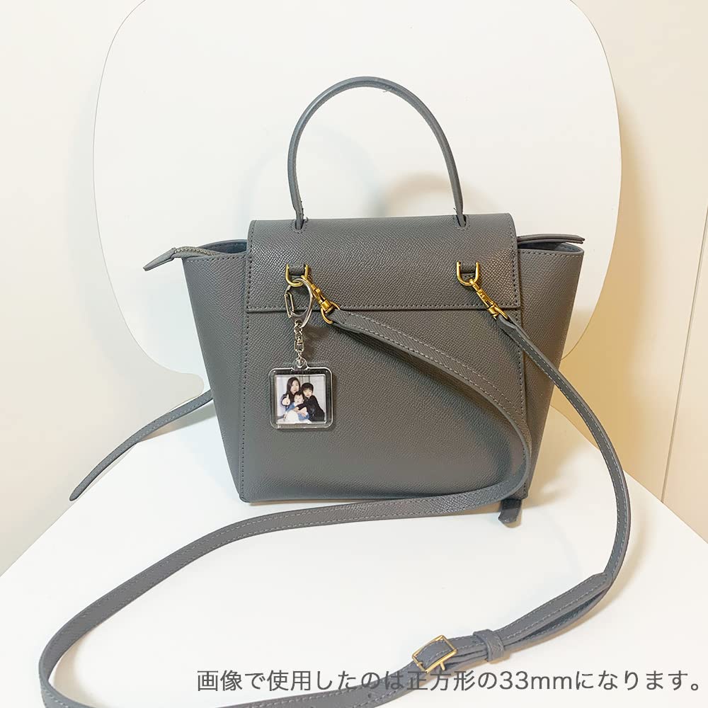 [EBISUデザイン] ハメパチ 長方形 26×46mm アクリルキーホルダー フォトインキーホルダー 手作りキット 観光品 販促品 日本製