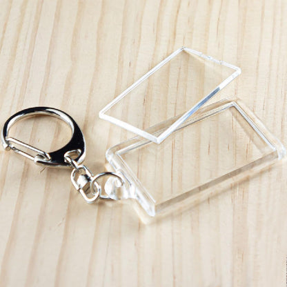 [EBISUデザイン] ハメパチ 長方形 26×46mm アクリルキーホルダー フォトインキーホルダー 手作りキット 観光品 販促品 日本製