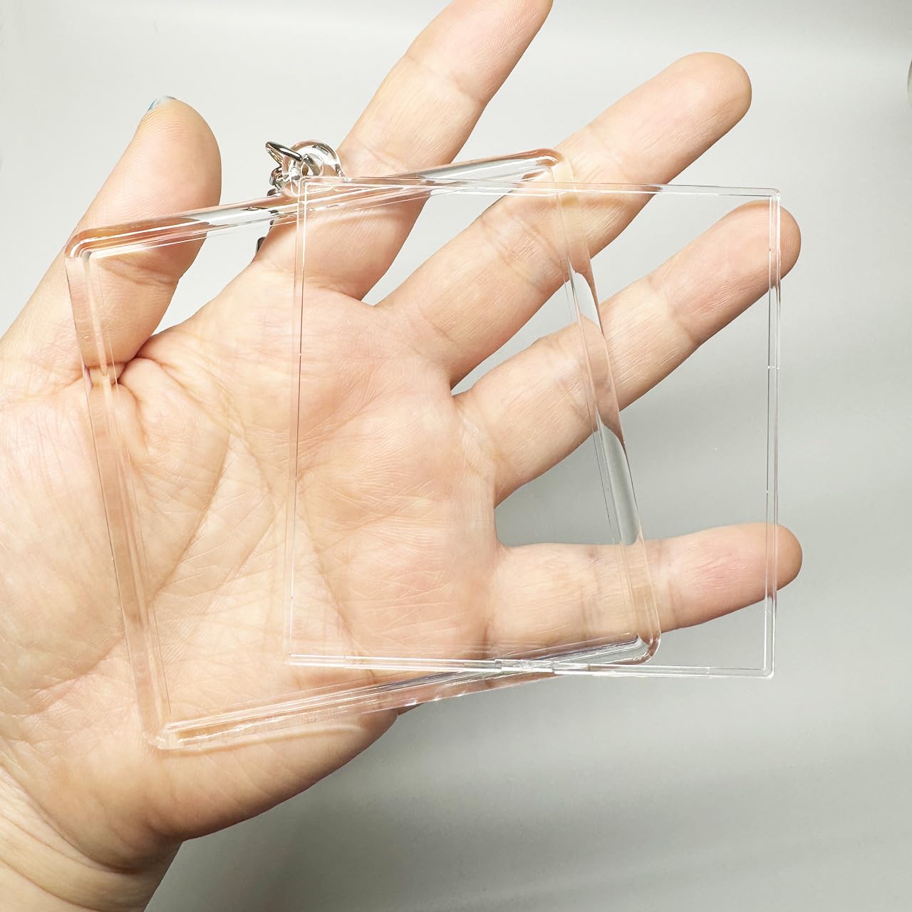 アクリルキーホルダー アクリルフォトフレーム ハメパチ 正方形 80mm