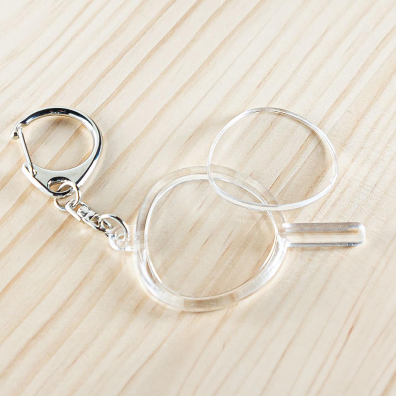 アクリルキーホルダー ハメパチ キーホルダー うちわ型 1個~大量
