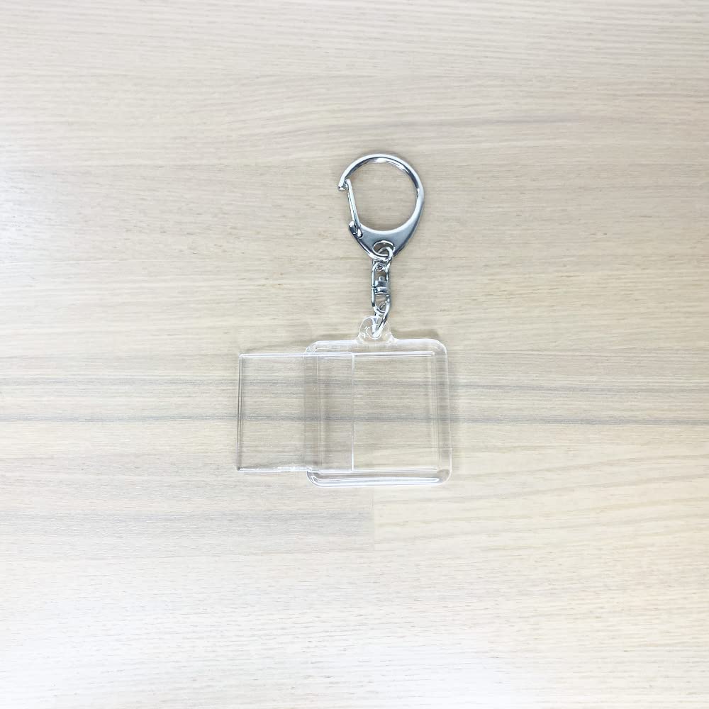 アクリルキーホルダー ハメパチ 正方形 キーホルダー 写真が入る